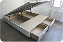 Canapé abatible 150x190 tapizado