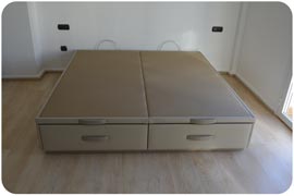 Canapé abatible medida 180x200 visto de frente