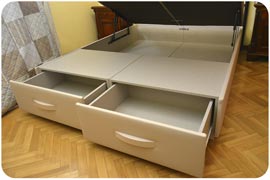 Canapé abatible ejemplo montado