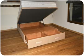 Canapé cama abatible más colchón Viscorrelax