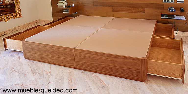 Cama con cajones muy Grande de 2 metros por 2 metros