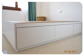 Canapé montado en Barcelona de esquinas rectas