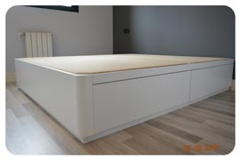 Ejemplo montado de canapé con cajones de 180x200