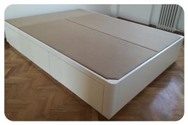 Canapé con cajones laterales esquinas redondas