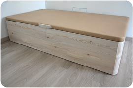 Canapé Nido de madera acabado Forte color Alerce Blanco H3403 montado en Grabada