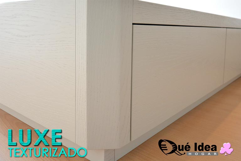 Detalle del nuevo acabado lacado Luxe texturizado