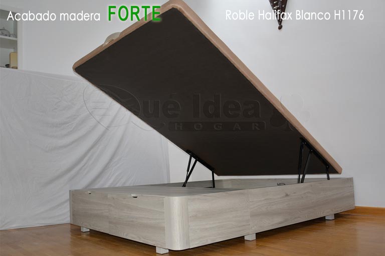 Canapé modelo Tapa abatible de Color Roble Halifax Blanco H1176