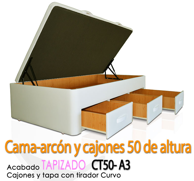 Cama con cajones y nido