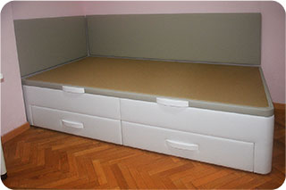 Canapé nido de madera blanco