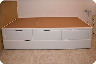 Canapé Nido de madera color roble