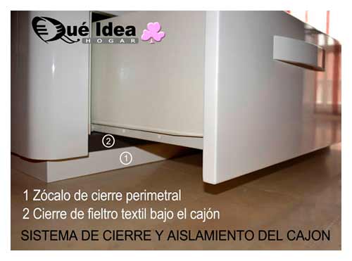 base para colchón de madera con cajones sistema de aislamiento indibidual de cada cajón