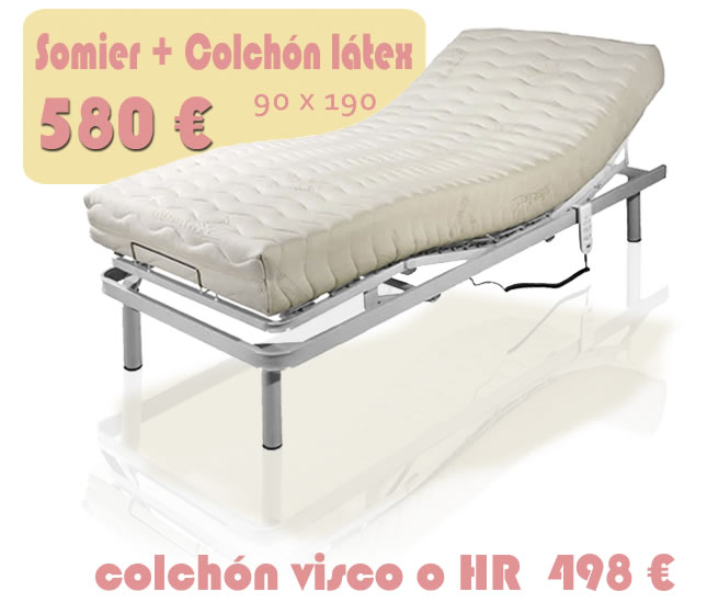oferta camaarticulada colchón látex
