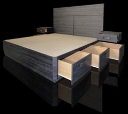 Cabecero mesitas canapé con cajones Laterales todo en uno