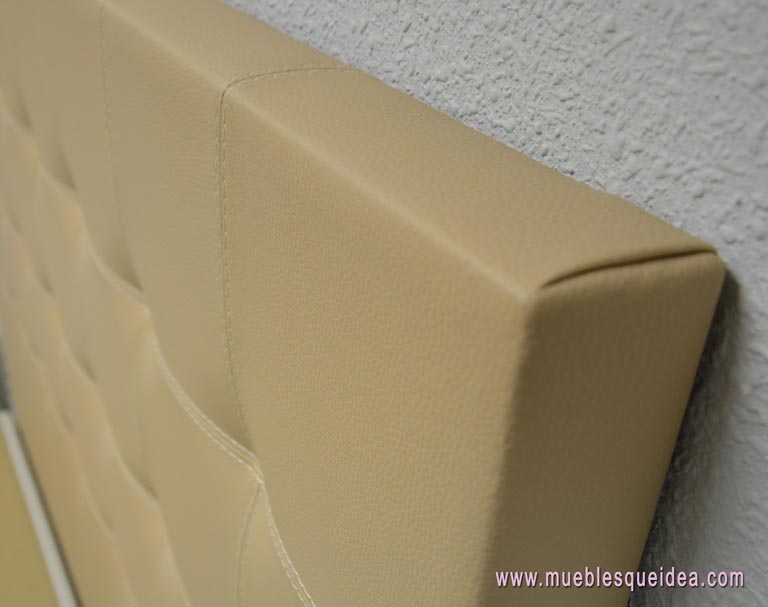 Cabecero modelo Daroca tapizado en polipiel Elfos color 