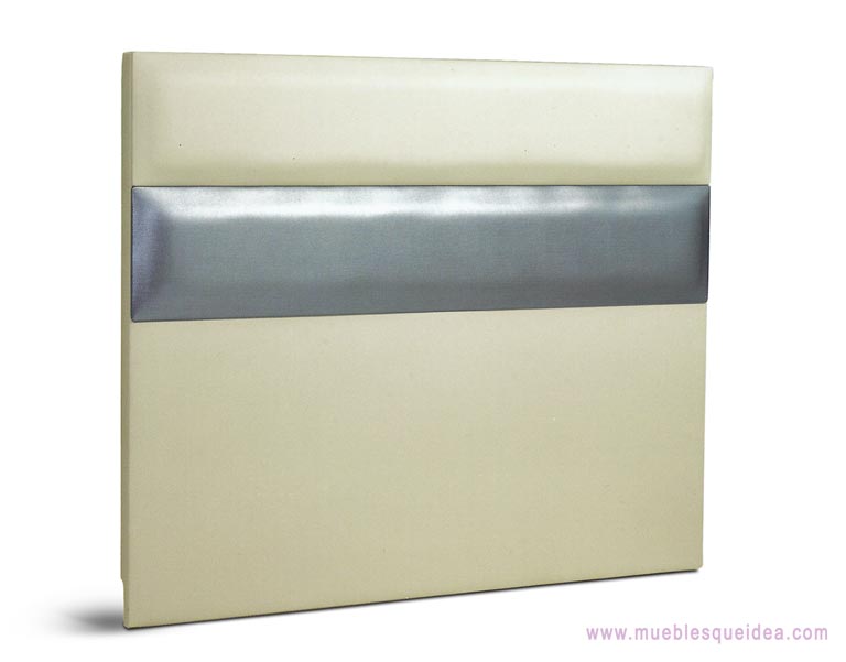 Cabecero de cama modelo BLANES tapizado en dos colores