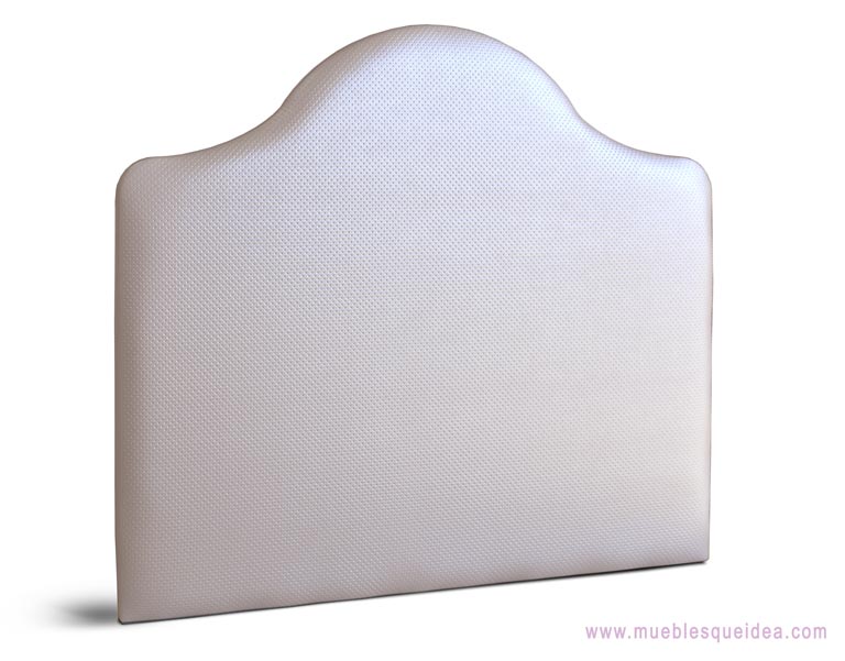 Cabecero tapizado en polipiel serie PUNTOS modelo Córdoba color PEARL