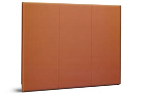 Cabecero de cama tapizado modelo Zafra desde el suelo