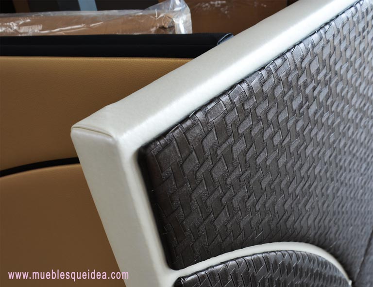 Cabecero tapizado modelo Alcoy Colores detalles ampliados del tapizado