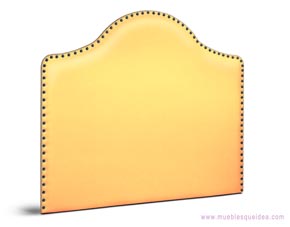 Cabecero de cama modelo Córdoba tapizado en polipiel con Tachuelas