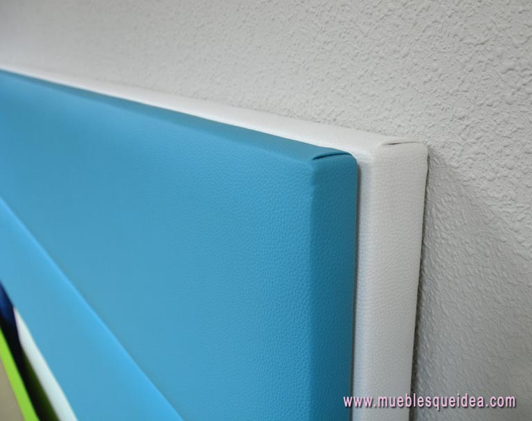 Cabecero de cama modelo REUS con detalle del tapizado