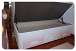 Ver Cama con tapa abatible y cajones