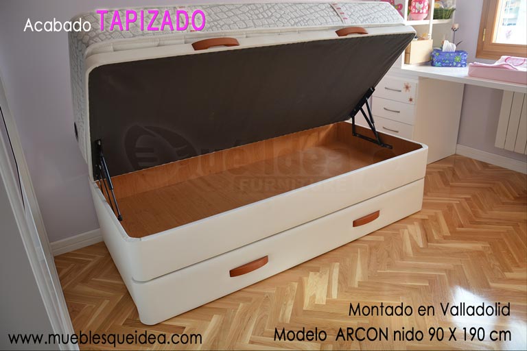 Canapé nido montado en Valladolid con colchón Pikolín
