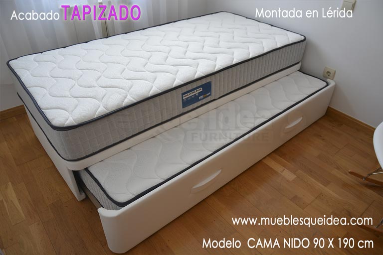 Conjunto de cama nido más colchones visco montada en Lérida