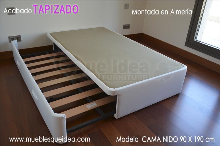 Cama supletoria nido con somier de lamas para Almería