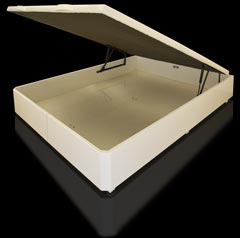 Canapé de madera con la tapa abatible