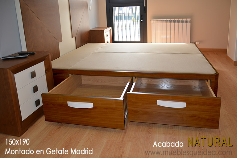 Canapé de cajones laterles montado en Getafe Madrid