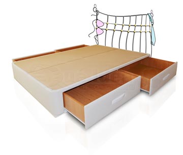 mirando un canape de cajones laterales iguales