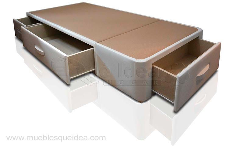 Canapé con cajones individual tapizado
