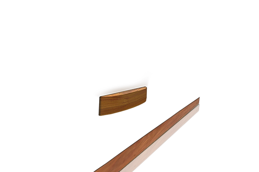 zócalo y tiradores color cerezo