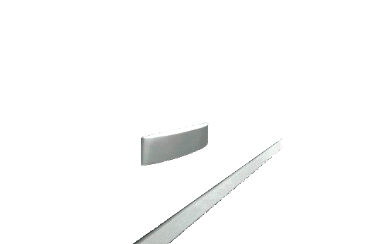 zócalo y tiradores color plata