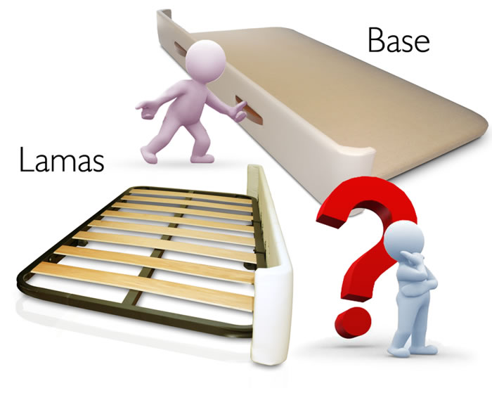 Base tapizada o somier de lamas para el arrastre de una cama nido
