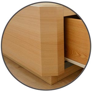 Esquinas Chaflán en una cama de madera con cajones de Qué Idea Hogar