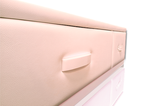 color del tapizado pink o rosa para la cama con cajones