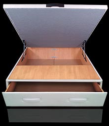 Canapé modelo CAJONES FRONTALES y tapa abatible