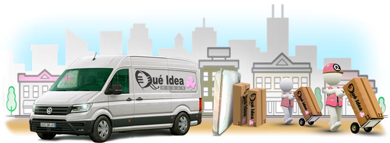 entregando de la cama con cajones