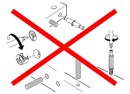 Herrajes de montaje para muebles