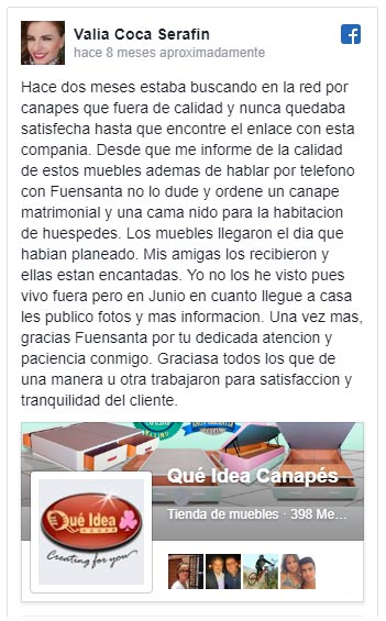 Opiniones de Muebles Qué Idea