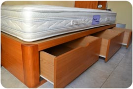 Colchón Viscorrelax y Canapé de Cajones laterales individual