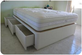 Colchón Viscorrelax y Canapé 6 cajones