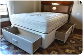 Colchón de muelle ensacado Viscorrelax de 105 cm de ancho