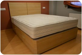 Colchón cabecero y canapé con cajones entregado en Madrid