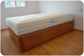 Colchón Viscorrelax de matrimonio más cama montada en Granada