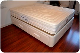 Colchón Viscorrelax y cama con cajones todo junto