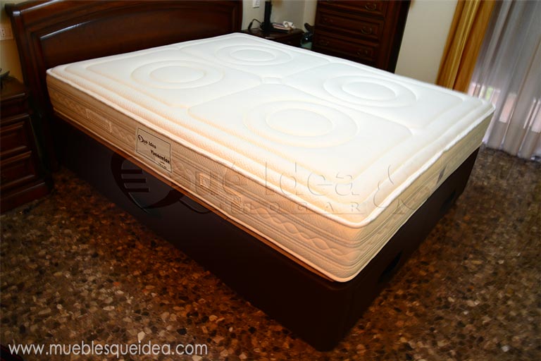 Colchón Viscorrelax y cama tapizada de 160x190 entregado todo en Cáceres