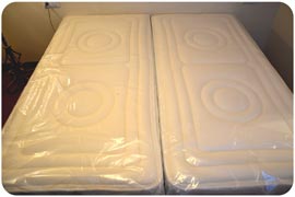 Dos colchones gemelos en la misma cama modelo Viscorrelax