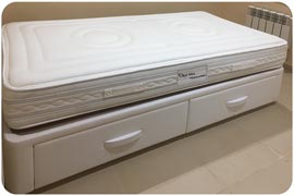 Colchón Viscorrelax individual canapé con cajones iguales